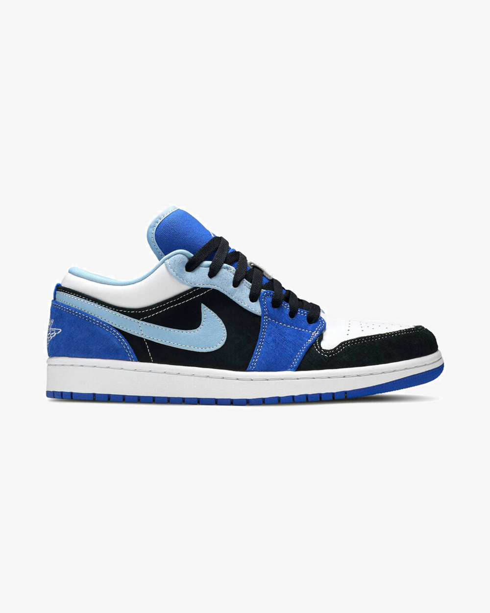 Product photo assigned to Air Jordan 1 Low, Racer Blue colorway.