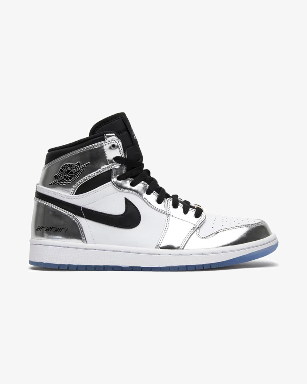 Product photo assigned to Air Jordan 1 High, Think 16 Pass Torch colorway.