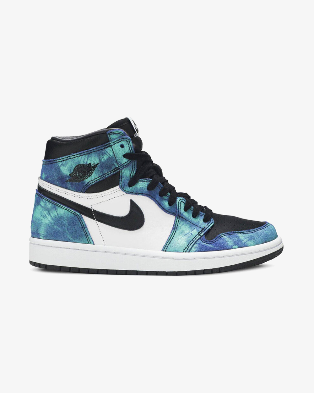 Product photo assigned to Air Jordan 1 High, Tie Dye colorway.
