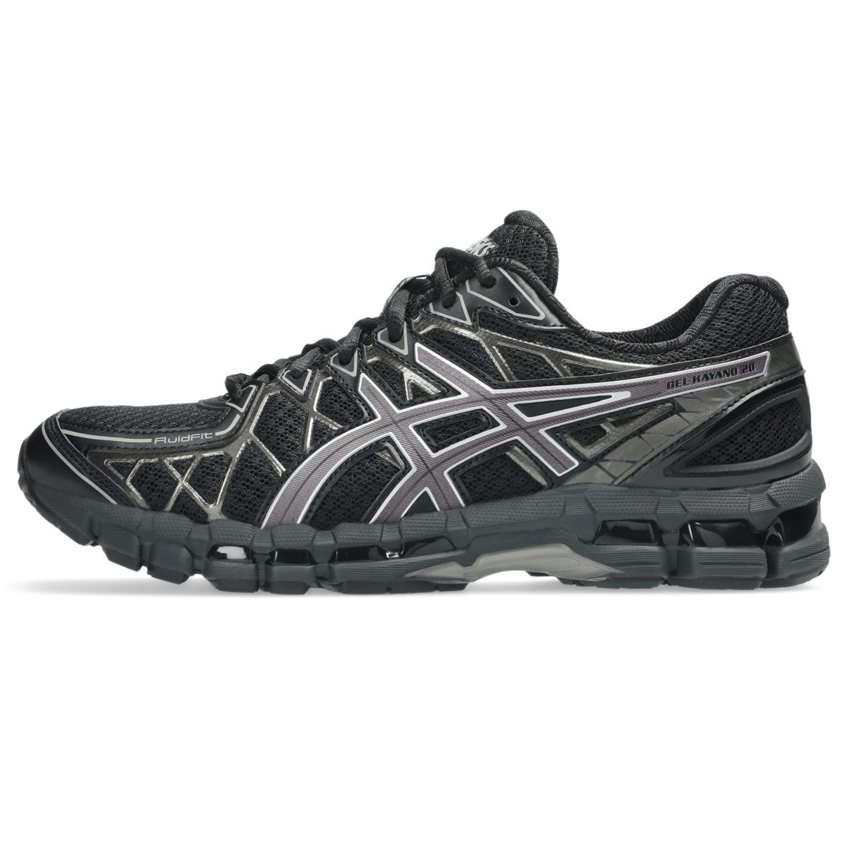 ASICS GEL-KAYANO 20 Black Clay Grey style 1203A388-003 official full resolution product photo