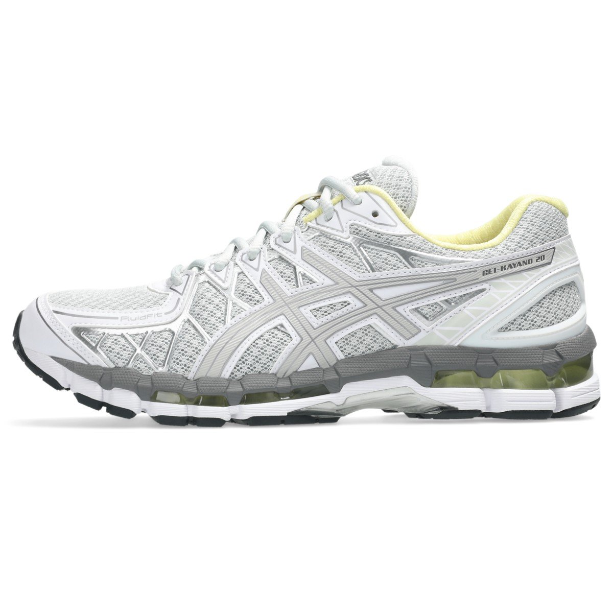 ASICS GEL-KAYANO 20 Glacier Grey style 1203A388-022 official high-resolution lateral product image