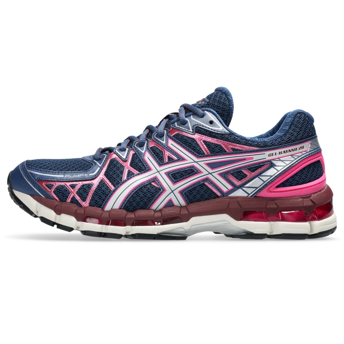 ASICS GEL-KAYANO 20 Independence Blue Pure Silver style 1203A388-401 official high-resolution lateral product image