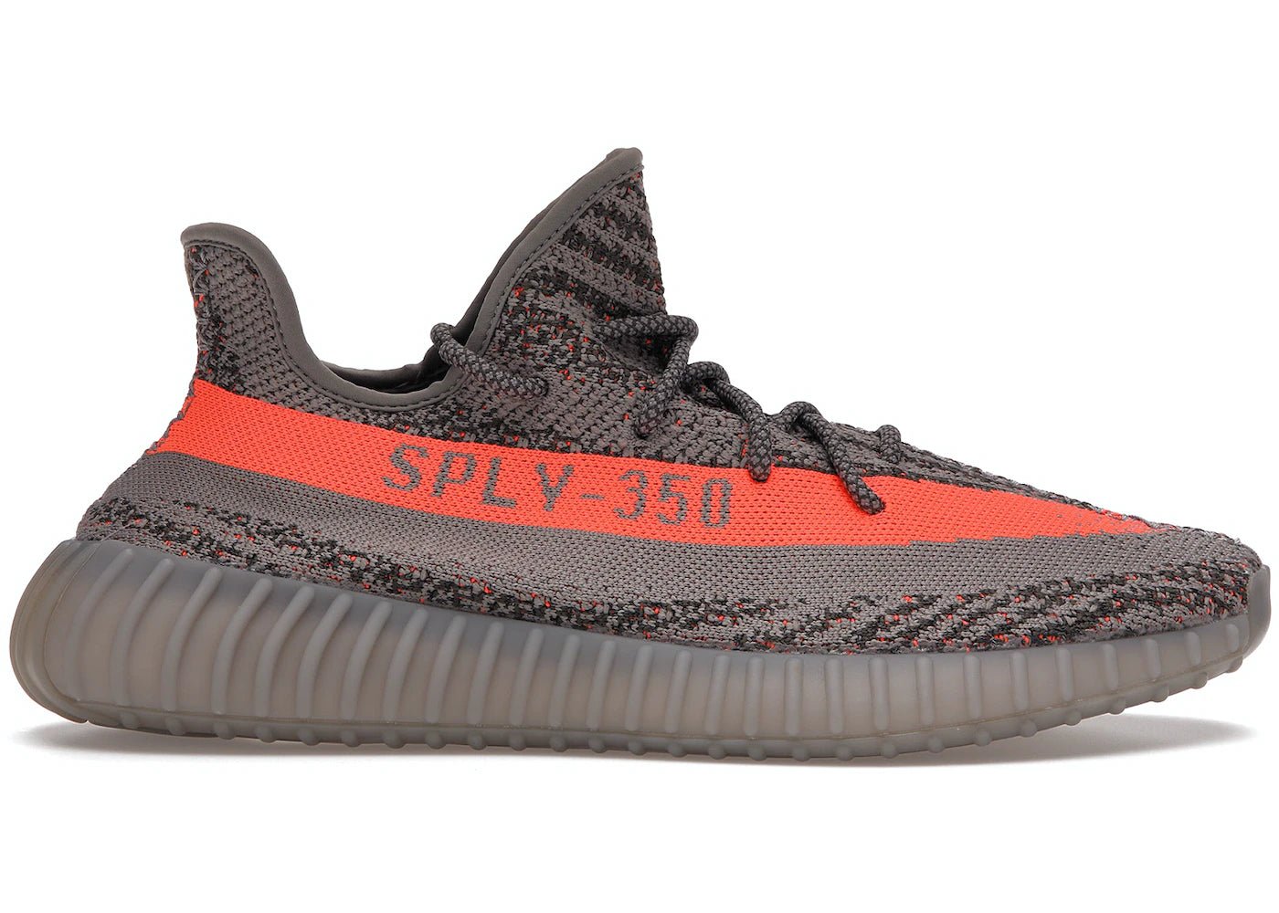 Adidas Yeezy Boost 350 V2 Beluga Reflective grey knit with orange SPLY-350 stripe product image