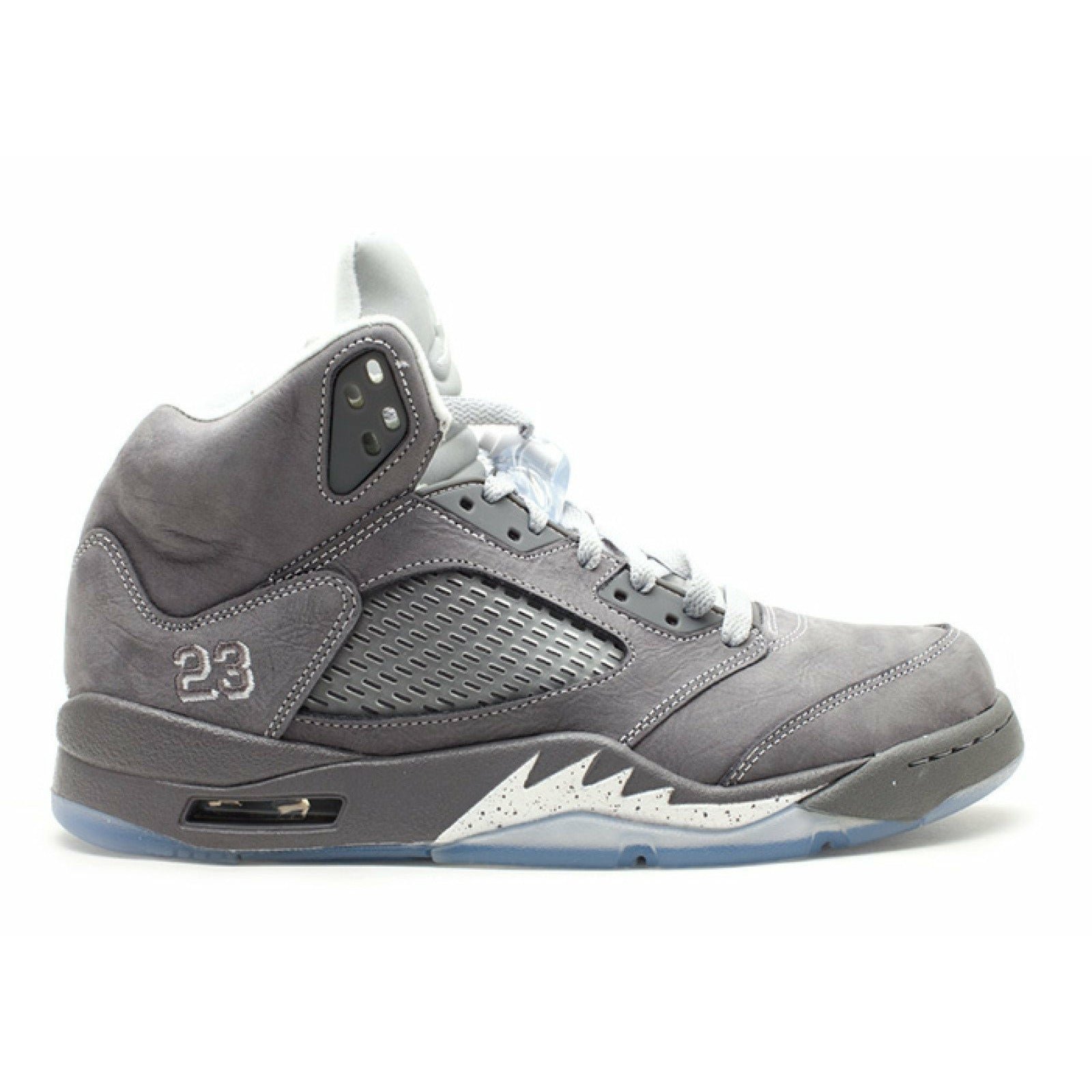 Air Jordan 5 Retro Wolf Grey 2011 136027-005 wolf grey nubuck with speckled midsole exact product image