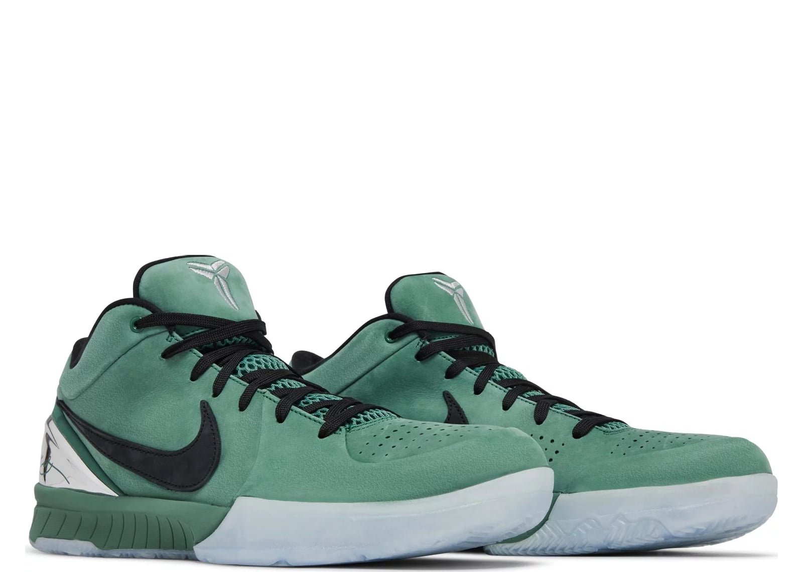Nike Kobe 4 Protro Girl Dad, sea-green upper with black accents and translucent icy sole