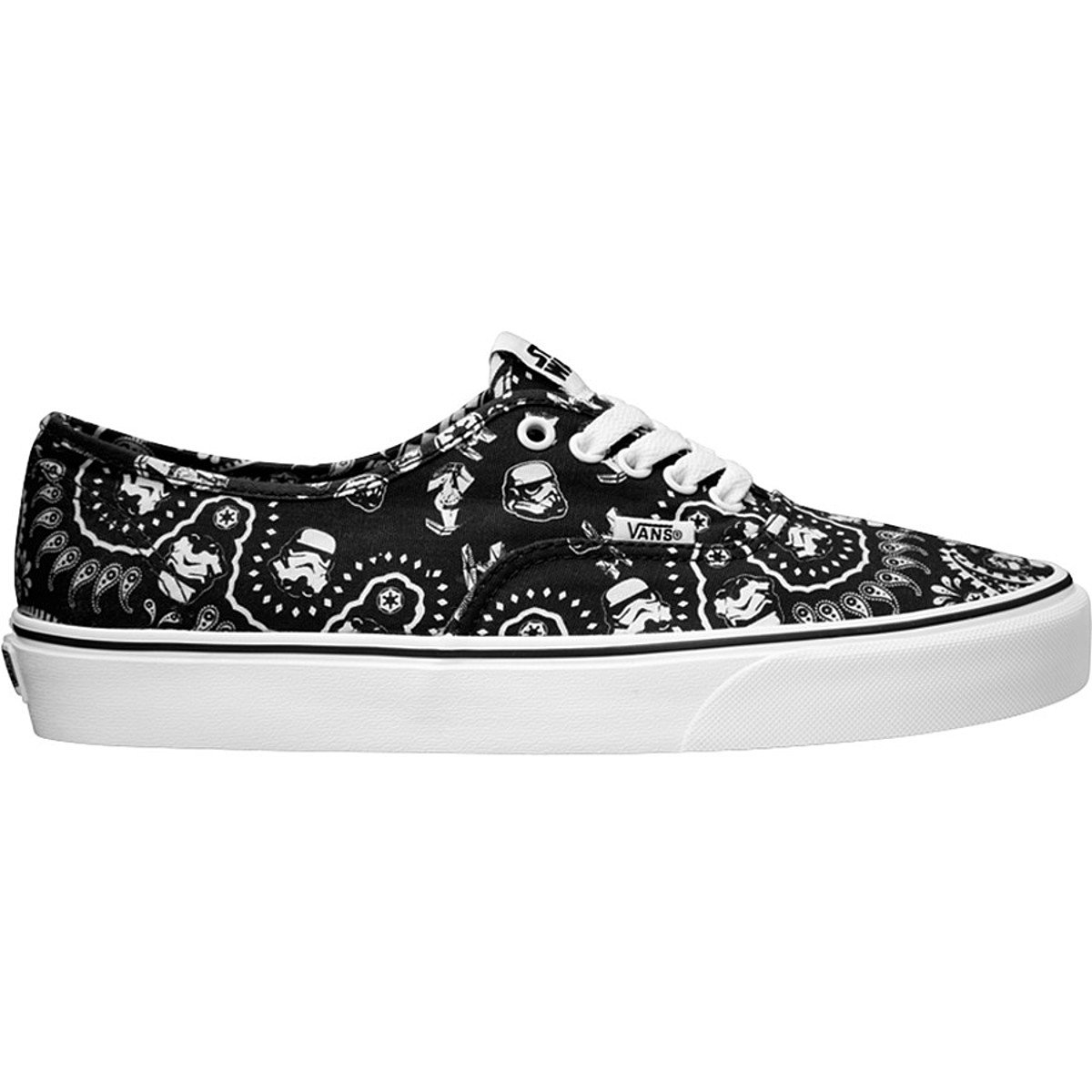 Vans Authentic Star Wars Stormtrooper Bandana sneaker, black and white bandana print with Stormtrooper graphics