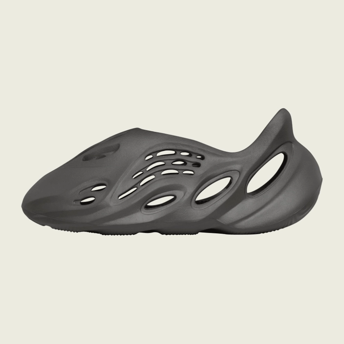 Adidas Yeezy Foam Runner Carbon IG5349 charcoal grey one-piece molded foam sneaker exact side profile